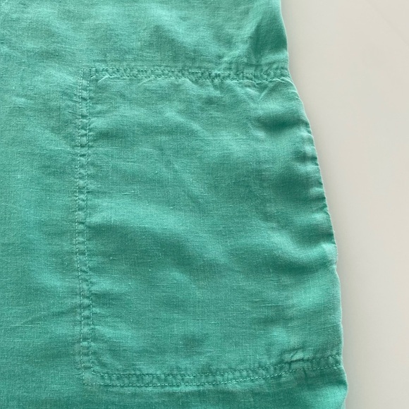C&C California Dress Size 6 Aqua Marine
Sleeveless Collared V Neck Pure Linen - Picture 2 of 7